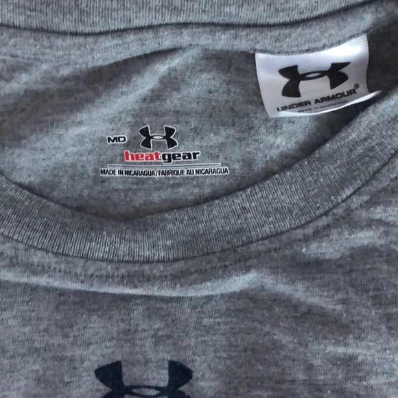 Men’s Navy Under Armour t-shirt - Picture 3 of 3